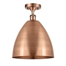 Metal Bristol 12" Wide Semi-Flush Ceiling Fixture