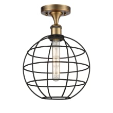 Lake Placid 10" Wide Semi-Flush Globe Ceiling Fixture