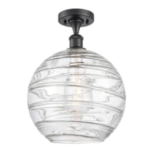 X-Large Deco Swirl 12" Wide Semi-Flush Ceiling Fixture