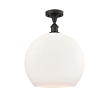 Athens 14" Wide Semi-Flush Globe Ceiling Fixture