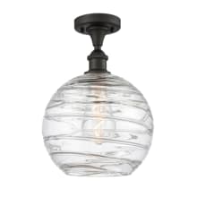 X-Large Deco Swirl 12" Wide Semi-Flush Ceiling Fixture