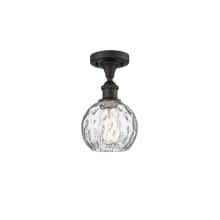 Athens 6" Wide Semi-Flush Globe Ceiling Fixture