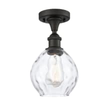 Small Waverly 6" Wide Semi-Flush Ceiling Fixture