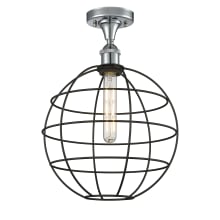 Lake Placid 12" Wide Semi-Flush Globe Ceiling Fixture