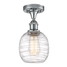 Belfast 6" Wide Semi-Flush Globe Ceiling Fixture