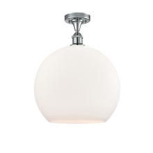 Athens 14" Wide Semi-Flush Globe Ceiling Fixture