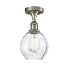 Small Waverly 6" Wide Semi-Flush Ceiling Fixture