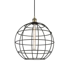 Lake Placid 16" Wide Globe Cage Pendant with Shade