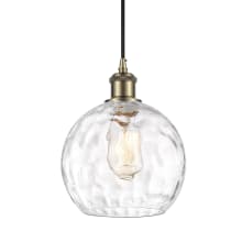 Athens Deco Swirl 8" Wide Suspension Mini Pendant