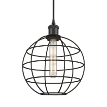 Lake Placid 10" Wide Cage Pendant with Shade