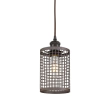 Nestbrook 5" Wide Cage Mini Pendant with Shade