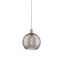 Athens Deco Swirl 10" Wide Suspension Pendant