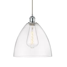 Bristol Glass 12" Wide pendant with Shade