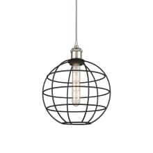 Lake Placid 10" Wide Cage Pendant with Shade
