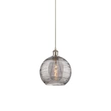 Athens Deco Swirl 10" Wide Suspension Pendant