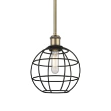 Lake Placid 8" Wide Cage Mini Pendant