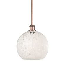 White Mouchette 10" Wide Mini Pendant