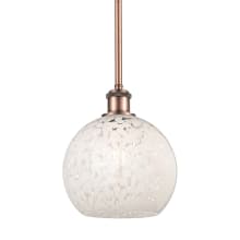 White Mouchette 8" Wide Mini Pendant