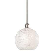 White Mouchette 10" Wide Mini Pendant