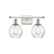 Small Waverly 2 Light 16" Wide Bathroom Vanity Light