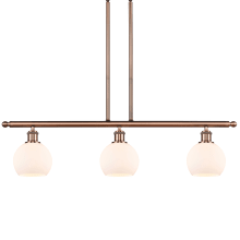 Athens 3 Light 36" Wide Linear Pendant with Shade