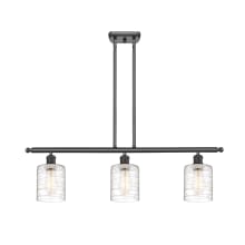 Cobbleskill 3 Light 36" Wide Linear Pendant with Shades