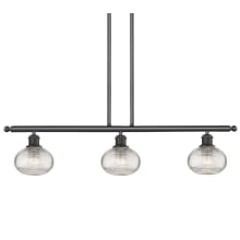 Ithaca 3 Light 36" Wide Linear Pendant with Shades