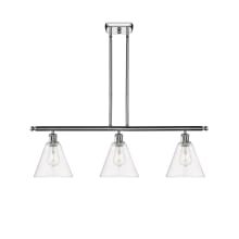 Berkshire 3 Light 36" Wide Linear Pendant