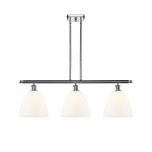 Bristol Glass 3 Light 36" Wide Linear Pendant