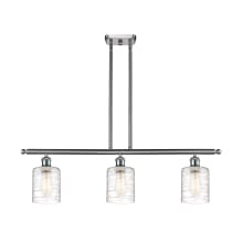 Cobbleskill 3 Light 36" Wide Linear Pendant with Shades