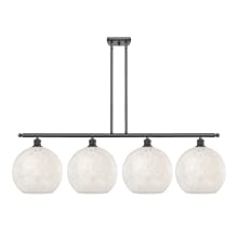 White Mouchette 4 Light 51" Wide Pendant