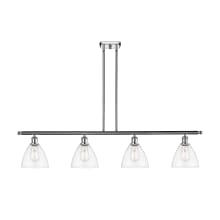 Bristol Glass 4 Light 48" Wide Linear Pendant with Shades
