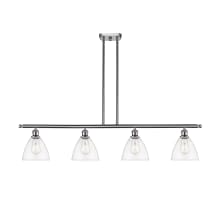 Bristol Glass 4 Light 48" Wide Linear Pendant with Shades