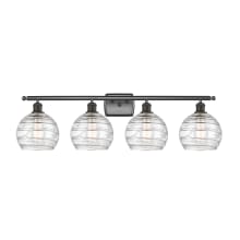 Deco Swirl 4 Light 36" Wide Bathroom Vanity Light