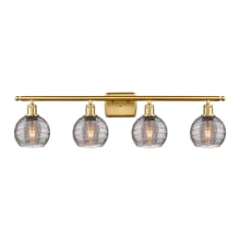 Athens Deco Swirl 4 Light 36" Wide Vanity Light