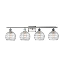 Deco Swirl 4 Light 36" Wide Bathroom Vanity Light