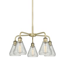 Conesus 5 Light 24" Wide Chandelier