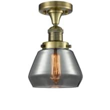 Fulton Single Light 7" Wide Semi-Flush Ceiling Fixture