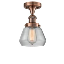 Fulton Single Light 7" Wide Semi-Flush Ceiling Fixture