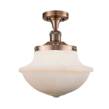 Large Oxford 12" Wide Semi-Flush Ceiling Fixture with 14" Height