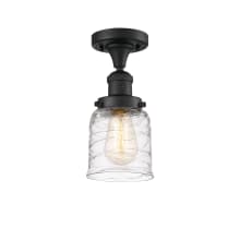 Bell 5" Wide Semi-Flush Ceiling Fixture with Glass Shade