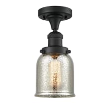 Small Bell Single Light 5" Wide Semi-Flush Ceiling Fixture