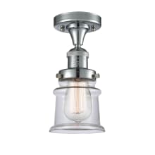 Small Canton 6" Wide Semi-Flush Ceiling Fixture with 12" Height