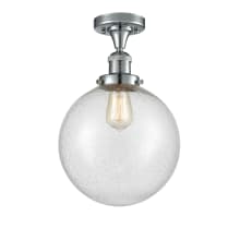 X-Large Beacon 10" Wide Semi-Flush Globe Ceiling Fixture with 13" Height