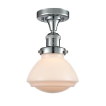 Olean 7" Wide Semi-Flush Ceiling Fixture with Decorative Canopy