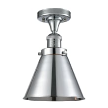 Appalachian Single Light 8" Wide Semi-Flush Ceiling Fixture