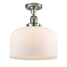 X-Large Bell 12" Wide Semi-Flush Ceiling Fixture with 12" Height