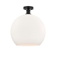 Athens 14" Wide Semi-Flush Globe Ceiling Fixture