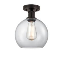 Athens 8" Wide Semi-Flush Globe Ceiling Fixture