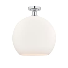 Athens 14" Wide Semi-Flush Globe Ceiling Fixture